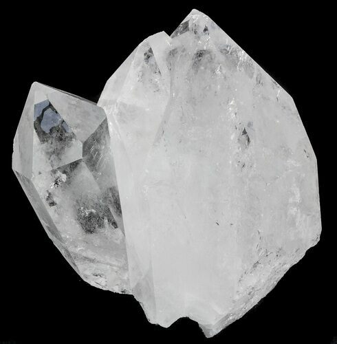 Large, Clear Quartz Crystal Cluster - Brazil #48632